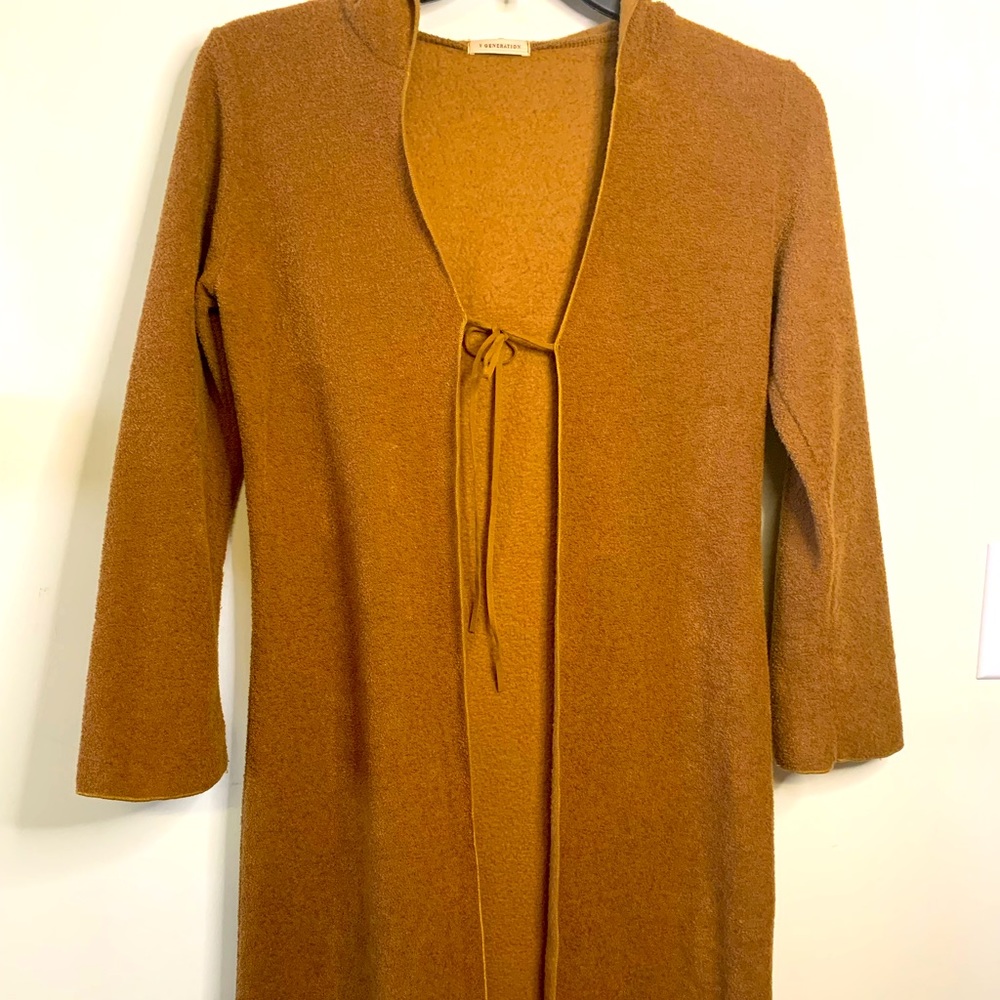 Women’s Generation Y Tan Sweater with Hoodie